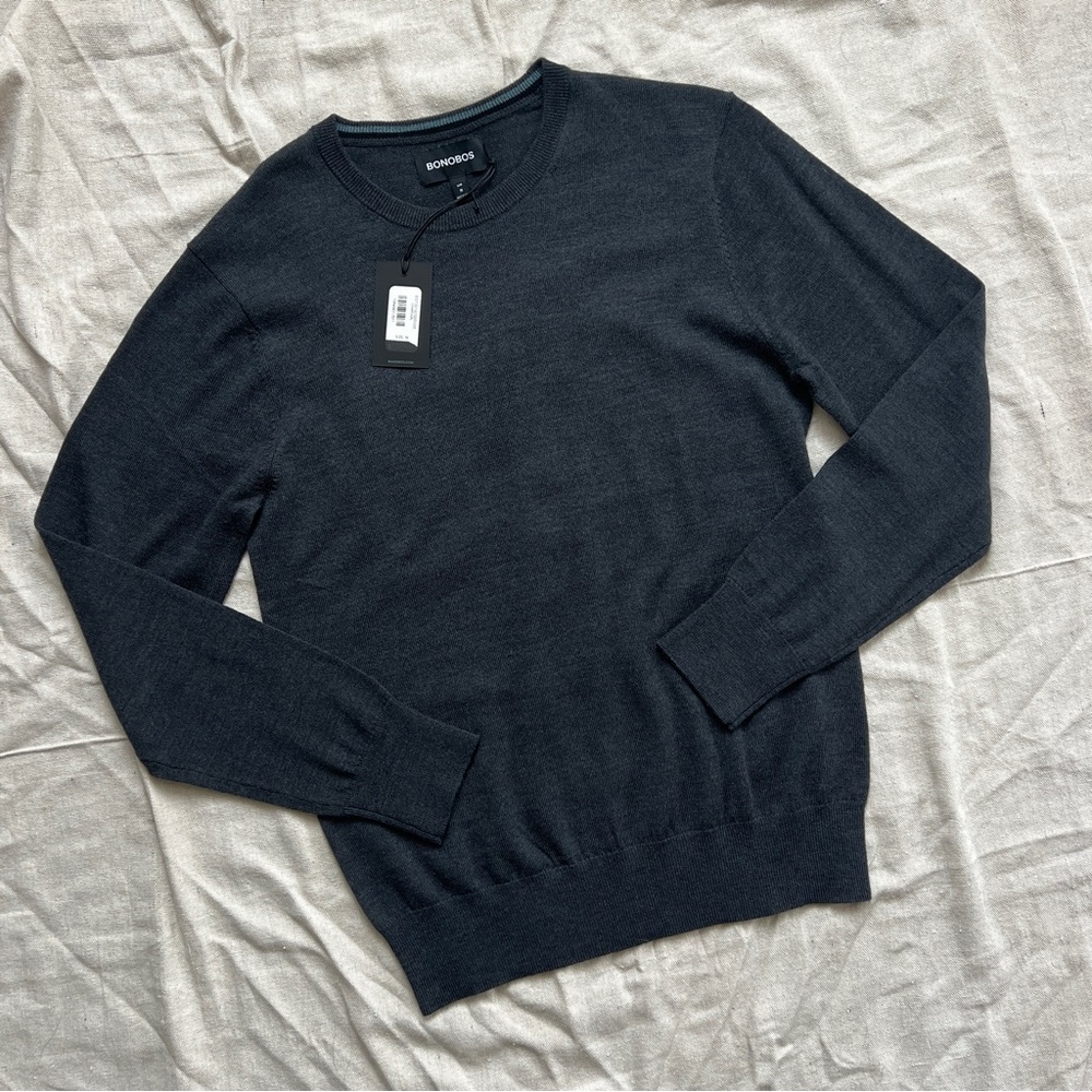 Bonobos Charcoal Crewneck Sweater